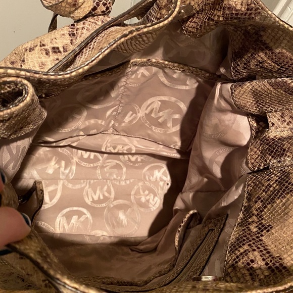 Michael Kors Snakeskin Satchel - Picture 4 of 4